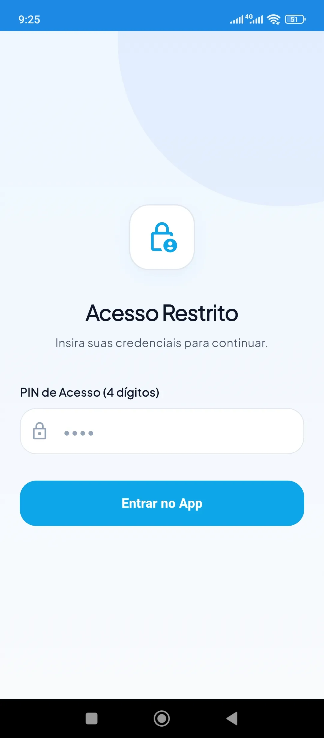 Tela de Dashboard com KPIs diários e Quarentena no TimeCare Lite